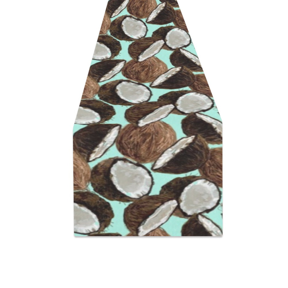 Coconut Pattern Print Design 03 Table Runner