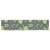 Cute owls leaves pattern Table Runner