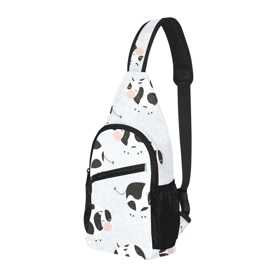 Cute cows pattern All Over Print Chest Bag