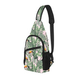 Toucan tropical green jungle palm pattern All Over Print Chest Bag