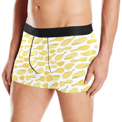 Potato Chips Pattern Print Design 02 Men's All Over Print Boxer Briefs Men's Underwear