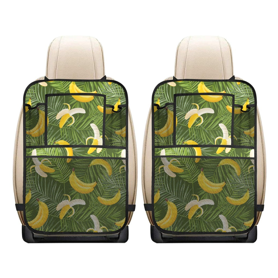 Banana Palm Leaves pattern Car Seat Back Organizer
