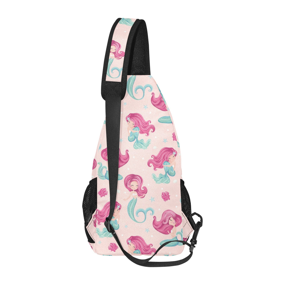 Cute little mermaid pattern All Over Print Chest Bag