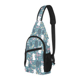 Cute rabbit pattern All Over Print Chest Bag