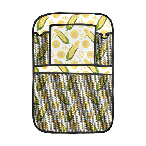 Corn Pattern Print Design 05 Car Seat Back Organizer