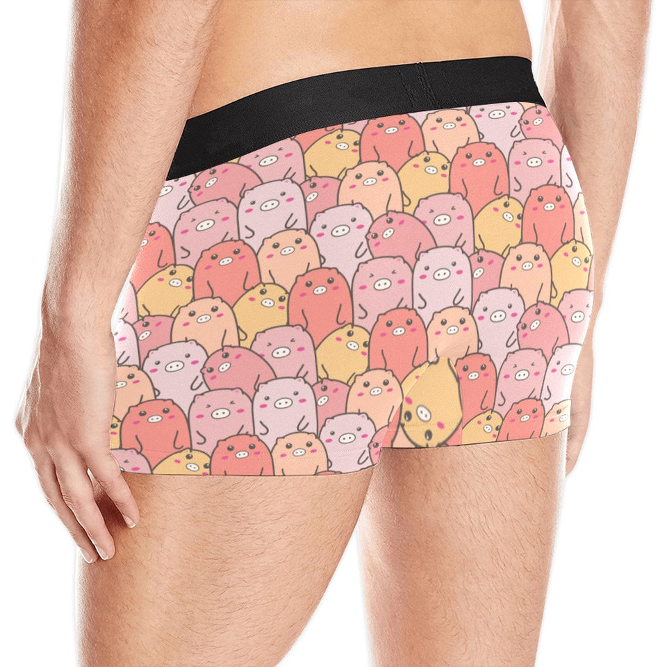 Pig Pattern Print Design 04 Men's All Over Print Boxer Briefs Men's Underwear