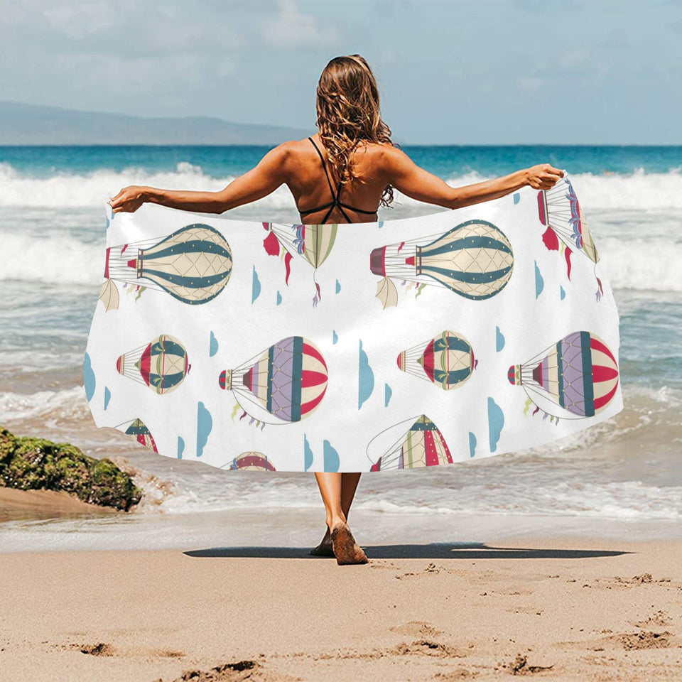 Hot air balloon pattern Beach Towel