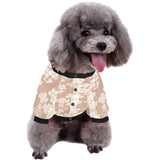 Beautiful hexagon japanese  pattern All Over Print Pet Dog Round Neck Fuzzy Shirt
