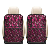 Lips Pattern Print Design 03 Car Seat Back Organizer