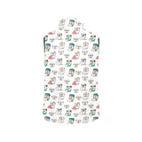 English Bulldog Pattern Print Design 03 Women's Padded Vest
