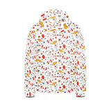 Canada Pattern Print Design 03 Kids' Boys' Girls' Padded Hooded Jacket
