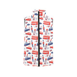 British Pattern Print Design 03 Men's Padded Vest