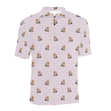 Yorkshire Terrier Pattern Print Design 02 Men's All Over Print Polo Shirt