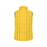 Corn Pattern Print Design 04 Men's Padded Vest
