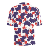 Kangaroo Australian pattern Men's All Over Print Polo Shirt