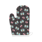 Camera Pattern Print Design 04 Heat Resistant Oven Mitts
