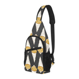 French fries dark background All Over Print Chest Bag
