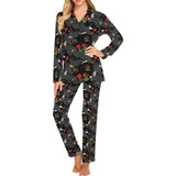 Eagle Pattern Print Design 04 Women's Long Pajama Set