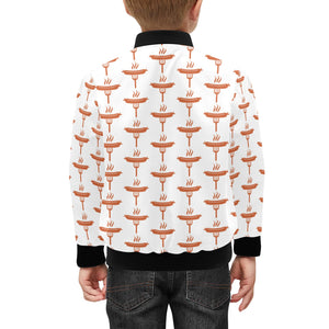 Sausage Pattern Print Design 05 Kids' Boys' Girls' Bomber Jacket