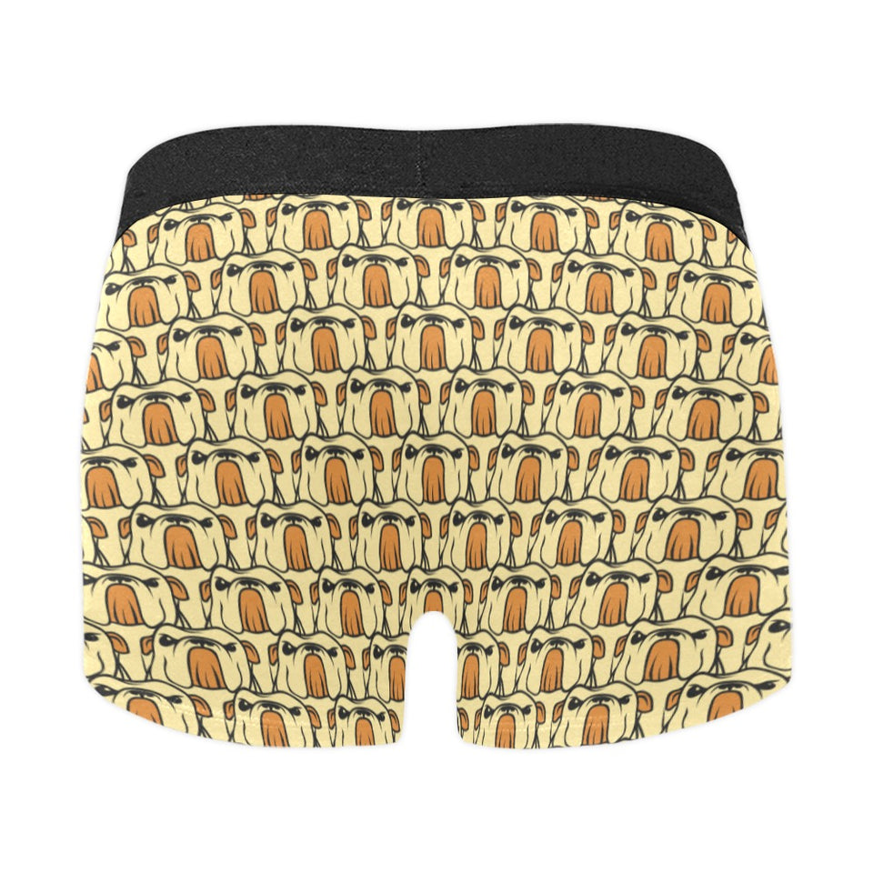 English Bulldog Pattern Print Design 02 Men's All Over Print Boxer Briefs Men's Underwear