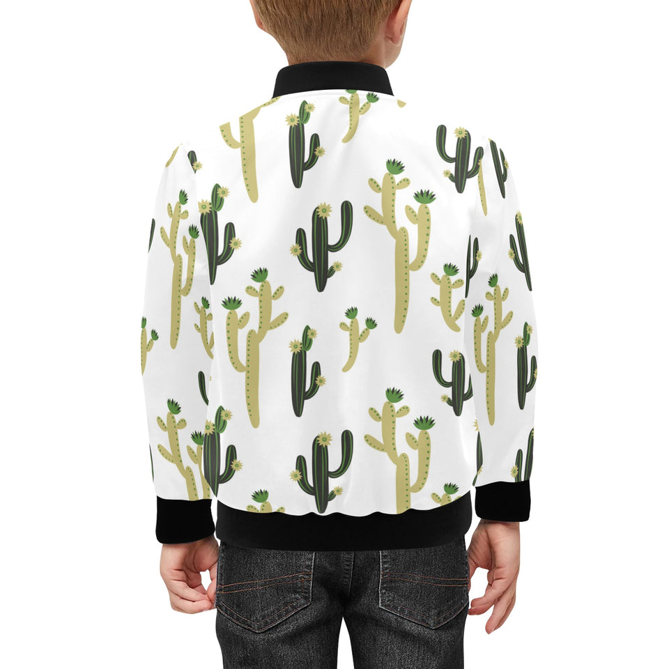 Cute cactus pattern Kids' Boys' Girls' Bomber Jacket