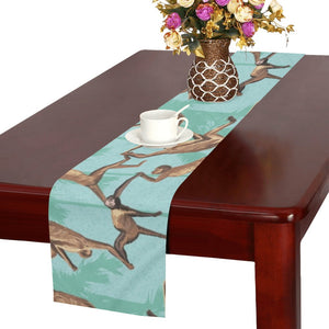 Monkey Palm tree background Table Runner