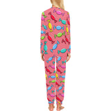 Colorful wrapped candy pattern Women's All Over Print Pajama Set