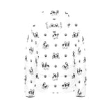 Cute french bulldog paw pattern Kids' Boys' Girls' Padded Hooded Jacket