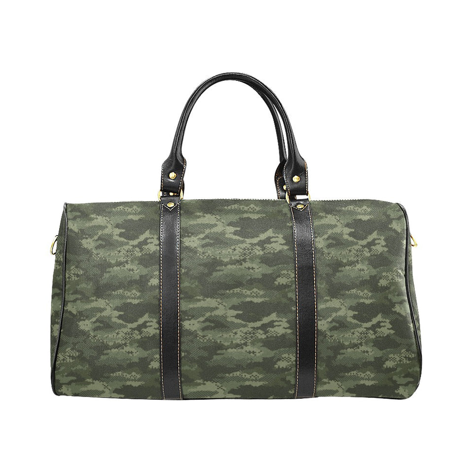 Digital Green camouflage pattern Travel Bag