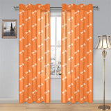 Engine Piston Orange Background Pattern Design 05 Gauze Curtain