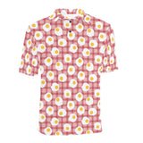 Fried Eggs Pattern Print Design 03 Men's All Over Print Polo Shirt
