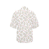 Tennis Pattern Print Design 04 Women's All Over Print Hawaiian Shirt