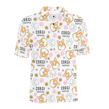 Corgi Dog Pattern Men's All Over Print Polo Shirt