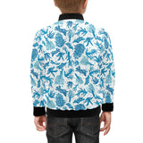 Coral Reef Pattern Print Design 01 Kids' Boys' Girls' Bomber Jacket