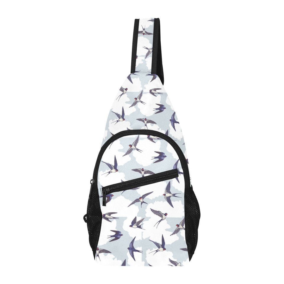 Swallow Pattern Print Design 05 All Over Print Chest Bag