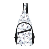 Swallow Pattern Print Design 05 All Over Print Chest Bag