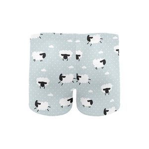 Sheep polka dot cloud pattern Men's Swimming Trunks