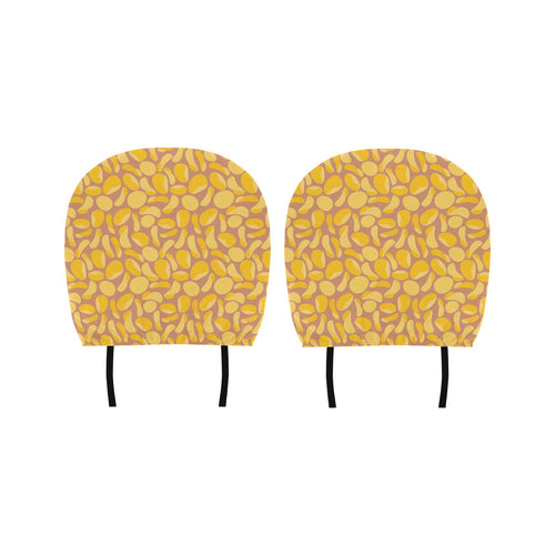 Potato Chips Pattern Print Design 01 Car Headrest Cover