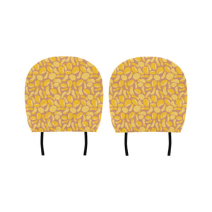 Potato Chips Pattern Print Design 01 Car Headrest Cover