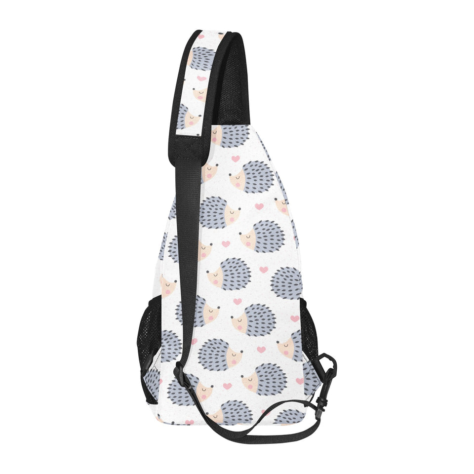 Hedgehog Pattern Print Design 04 All Over Print Chest Bag