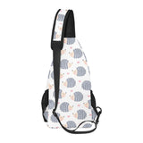 Hedgehog Pattern Print Design 04 All Over Print Chest Bag