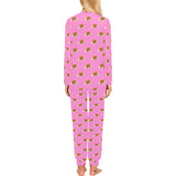Pancake Pattern Print Design 04 Women's All Over Print Pajama Set