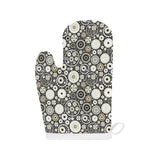 Gear Pattern Print Design 02 Heat Resistant Oven Mitts