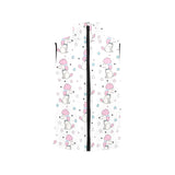 Cute poodle dog star pattern Women's Padded Vest