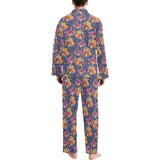 Goldfish Pattern Print Design 05 Men's Long Pajama Set
