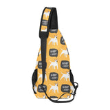 Bull Terrier Pattern Print Design 03 All Over Print Chest Bag