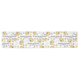 Golden Retriever Pattern Print Design 04 Table Runner