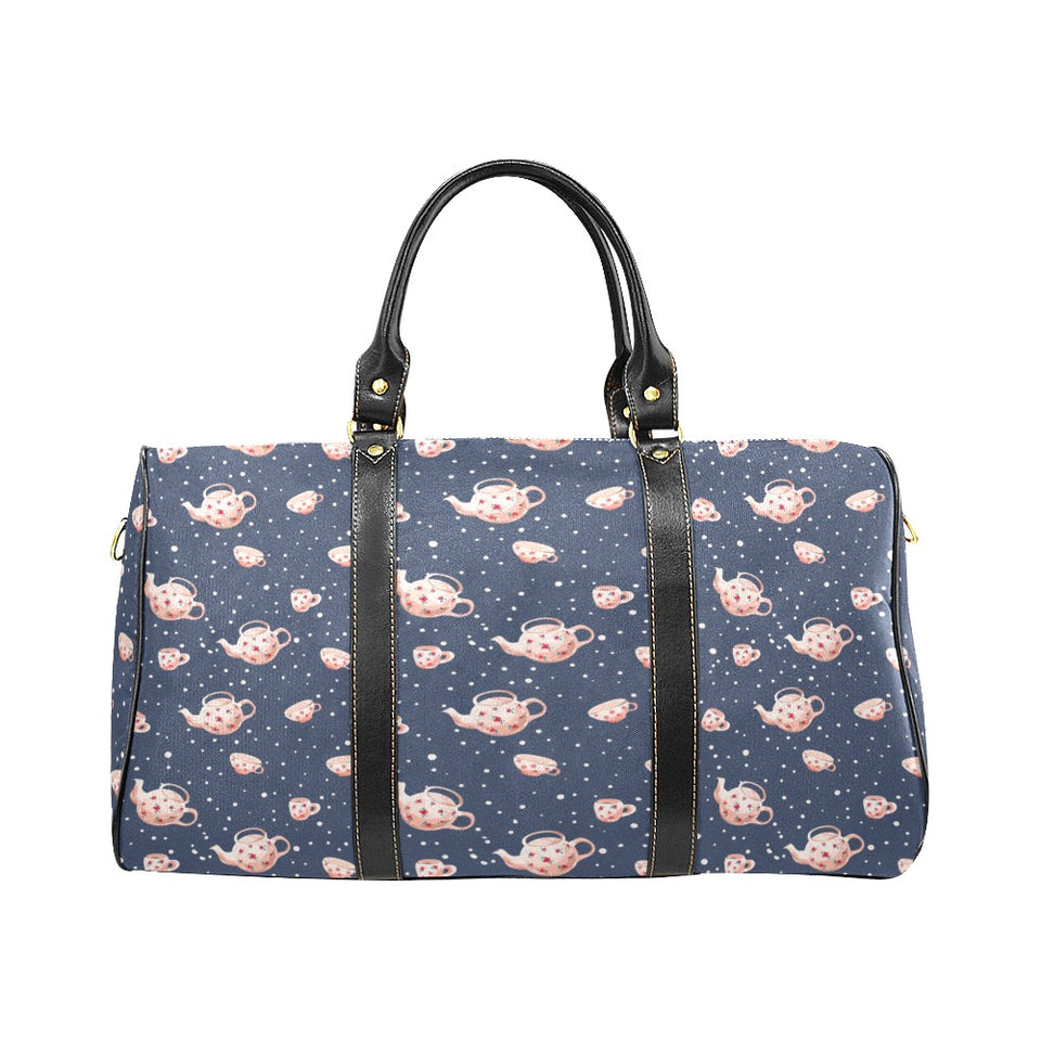 Tea pots Pattern Print Design 04 Travel Bag