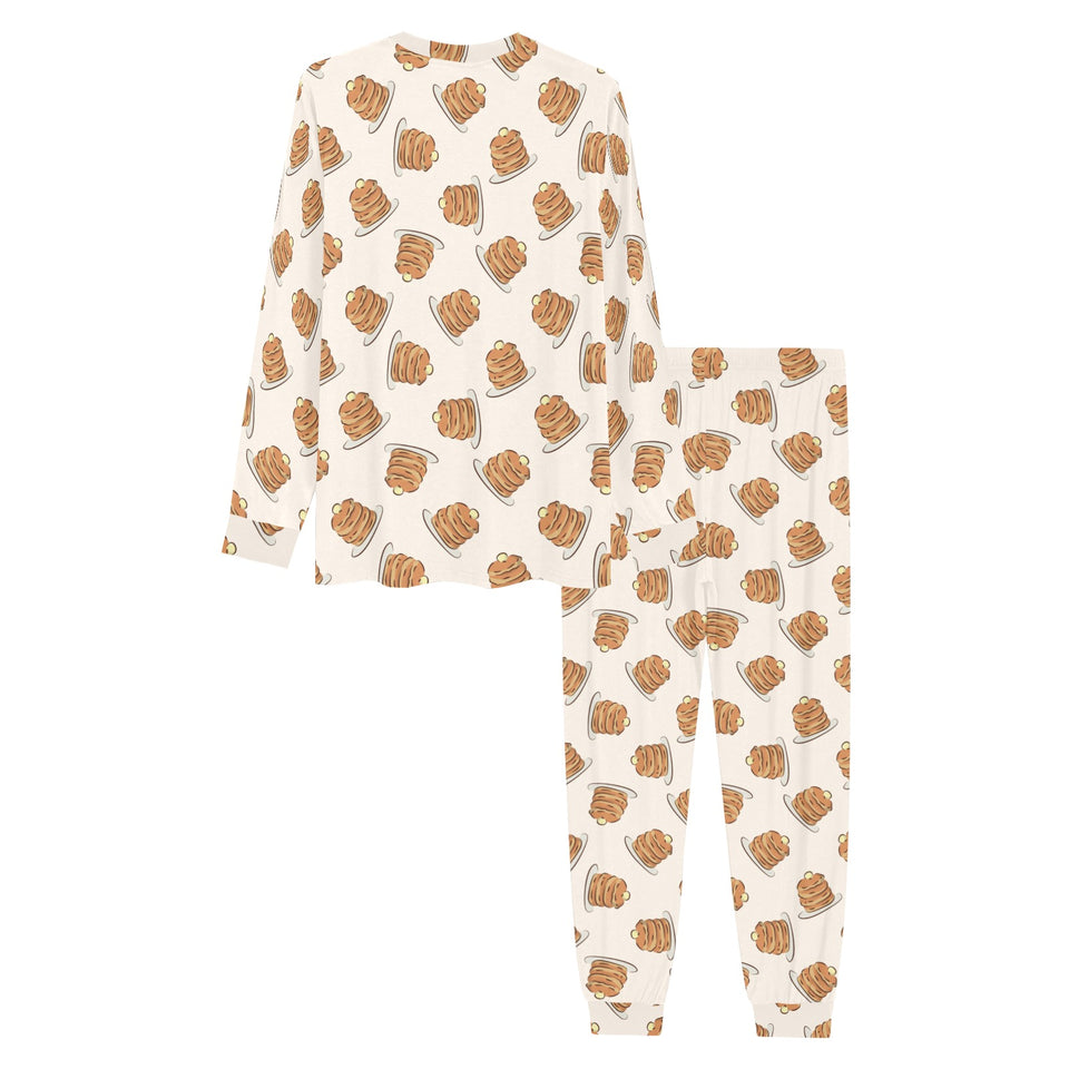 Pancake Pattern Print Design 01 Men's All Over Print Pajama