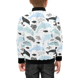 Cute dolphins Childish Style pattern Kids' Boys' Girls' Bomber Jacket